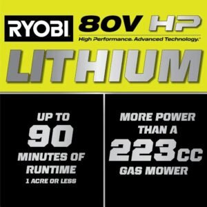 RYOBI 80v Hp brushless 30″ self-propelled dual-blade lawn mower kit - Image 15