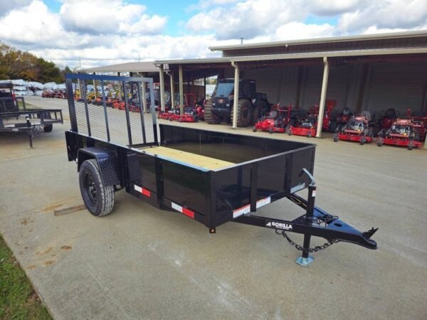 5′ X 10′ Utility Trailer Straight Deck 18″ Sides Tall Gate - Image 10