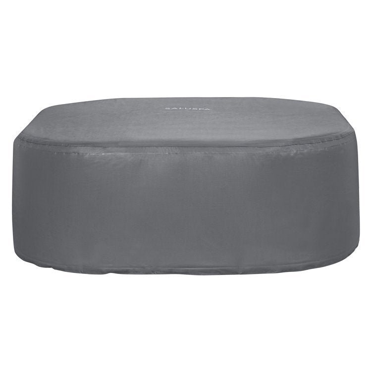 Coleman_6_-_Person_114_-_Jets_Plastic_Square_Inflatable_Hot_Tub_in_Gray_cf251eb9-7edc-454a-9ad8-38fb844733da.jpg Coleman 6 – Person 114 – Jets Plastic Square Inflatable Hot Tub in Gray - Image 1