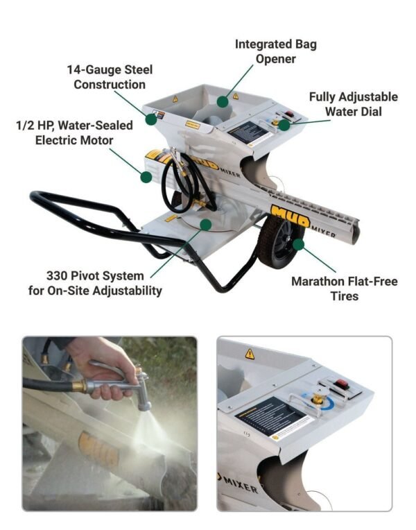MudMixer™ Portable Concrete & Cement Mixer (MMXR-3221) - Image 10