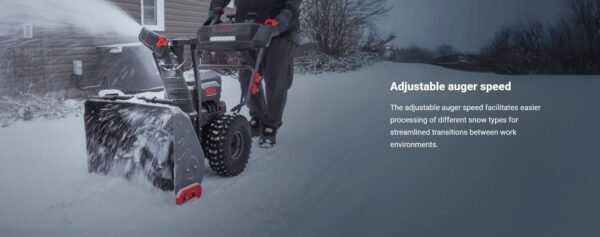 Kress KG471 60V 24-Inch 2-Stage Cordless Snow Thrower Kit (4×5Ah Batteries & Charger) - Image 9