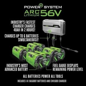 EGO Power ZT4204L 42-Inch 56-Volt Lithium-ion Cordless Z6 Zero Turn Riding Mower with (4) 10.0Ah Batteries and Charger Included - Image 3