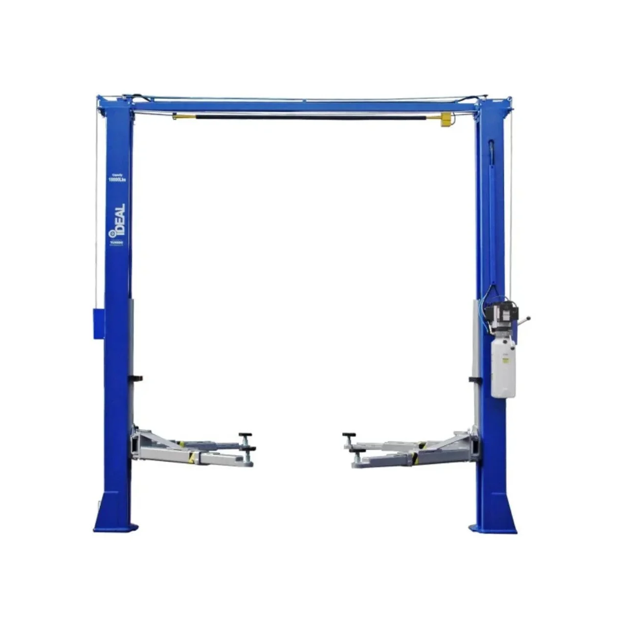 iDEAL TP10KAC-DX 10,000 Lb Two Posts Clear Floor BI-symmetrical Lift – Ali Certified