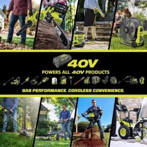 RYOBI 80V HP Brushless 42 in. Battery Electric Cordless Zero Turn Riding Mower Batteries and Charger 80V Batteries 40V - Image 2
